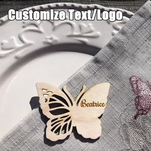Segnaposto <span class=keywords><strong>in</strong></span> <span class=keywords><strong>Legno</strong></span> a Forma di Farfalla Personalizzato - Decorazione <span class=keywords><strong>da</strong></span> <span class=keywords><strong>Tavolo</strong></span> per Matrimoni, Anniversari, San Valentino e Feste - Product Image 4