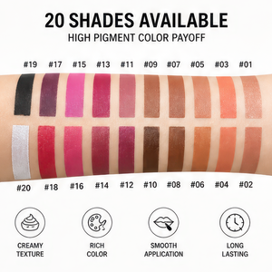 Crayon à lèvres minéral bio longue tenue 20 couleurs, porte-crayon noir en bois, marque privée, logo personnalisé pour maquillage de fête - Product Image 4