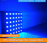 Luz LED Par RGB Profesional de Alta Luminosidad IP33, Matriz Dorada de 36*3W, DMX512 Maestro-Esclavo, 6 Ángulos de Haz, CRI77, para Escenario