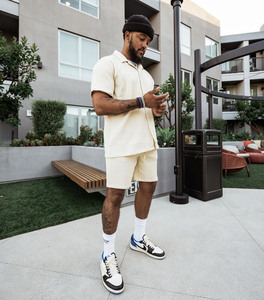 <span class=keywords><strong>Conjunto</strong></span> de ropa de calle Hawaiana para <span class=keywords><strong>hombre</strong></span>, camiseta de manga corta con botones y pantalones cortos de verano - Product Image 2