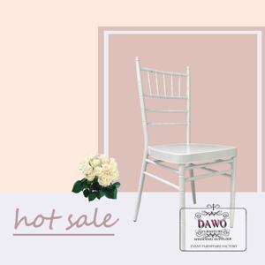 Sillas de hierro blancas para banquetes, sillas apilables modernas para boda, hotel, restaurante, Chiavari - Product Image 2
