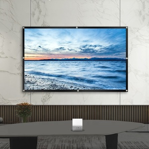 <span class=keywords><strong>Pantalla</strong></span> de Proyección Portátil de <span class=keywords><strong>100</strong></span> <span class=keywords><strong>Pulgadas</strong></span> para Cine en Casa y Exteriores, con Marco Fijo y Cortina Frontal de Material Resistente - Product Image 5