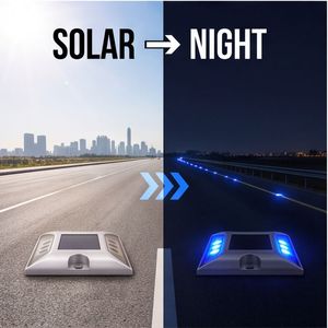 Lampada Solare LED a Doppio Lato in Lega di Alluminio Ricaricabile Resistente alle Intemperie per Uso Esterno con Lente Riflettente Notturna - Product Image 2