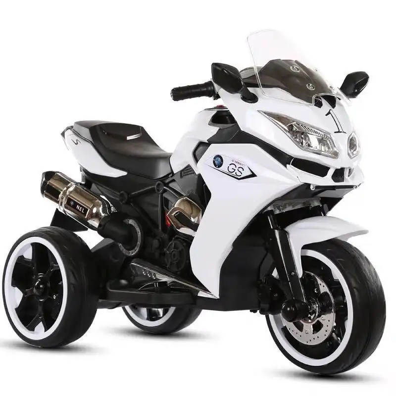 Yeni popüler çocuk elektrikli oyuncak motosiklet römork eğitim şarj edilebilir ridriving oturmuş insan çocuk sürüş