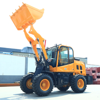 Mini Cargadora Diesel Multifuncional para Granja, 4x4, con Ruedas Telescópicas Hidráulicas, Precio de Fábrica