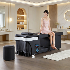 Lit de spa électrique professionnel traditionnel personnalisé avec réservoir d'eau, chauffe-eau noir, fauteuil de lavage et éponge haute densité - Product Image 4