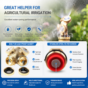 Boquilla de Riego Atomizadora Ajustable de Latón para Jardín, Enfriamiento de Invernaderos, Humidificación y Riego de Patios - Product Image 4