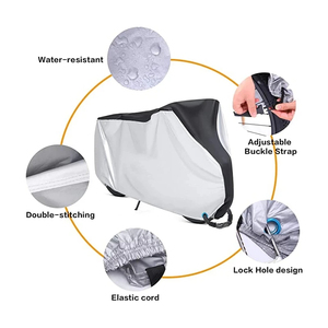 Bisiklet örtüsü yağmur toz bisiklet kapağı Anti-UV koruma bisiklet açık yağmur kılıfı boyutu 5 S/<span class=keywords><strong>M</strong></span>/L/XL/XXL kilit deliği ile - Product Image 3