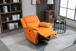 Fauteuil inclinable électrique moderne en similicuir, siège individuel inclinable avec télécommande pour salon HQ-8001D – Cet inclinateur est idéal - Product Image 2