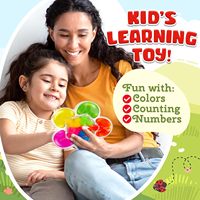 Juego de juguetes sensoriales de clasificación de colores para niños pequeños, juguete a juego de colores, actividades de aprendizaje preescolar, juguete educativo Montessori para calmarse