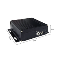 Enregistreur vidéo embarqué LCD 4 canaux ST7004 H.264 1080P MDVR avec garantie 1 an, carte TF, DVR mobile pour voitures, bus, camions