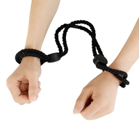 Accessoires SM, menottes réglables en coton, attache de cheville, laisse de bondage pour couple, corde de bondage BDSM