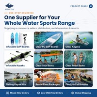 Planche à pagaie gonflable familiale en PVC écologique, portable pour lacs et rivières, kit de base pour débutants, vente en gros
