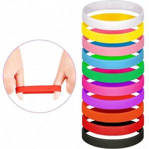 Pulsera Lisa sin Texto para Adultos, Hombres y Mujeres, para Actividades de Formación de Equipos, Color Sólido, Promocional - Product Image 3