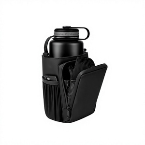 Custom Logo Unisex Multipurpose Waterproof Sport Water Bottle Sling Holder Pouch Crossbody Oxford Adjustable Strap Zipper <b>Bag</b> - Product Image 2