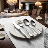 Ensemble de Couverts en Acier Inoxydable Vintage Poli Miroir pour Mariage, Hôtel, Restaurant - Vente en Gros OEM ODM