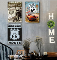 Plaque Métallique Moderne Vintage pour Décoration Murale, Thème Voyage Urbain en Europe, Couleur Personnalisable, 20x30cm, Collection Voyage et Campagne pour Bar