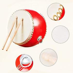 Wholesale Percussion Instruments 5 Inch Cowhide Small <b>Drum</b> Children's Toys Early Education Beating Gong <b>Drum</b> Performance - Product Image 5