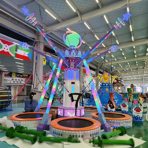 <span class=keywords><strong>Grand</strong></span> <span class=keywords><strong>trampoline</strong></span> bungee pour 5 personnes, équipement de divertissement extérieur de grande taille, toboggans, <span class=keywords><strong>trampoline</strong></span> au sol en promotion - Product Image 1