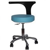 Chaise d'assistant médical ergonomique moderne pour hôpital, réglable en hauteur, pour dentiste, infirmière, avec base pivotante en aluminium