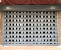 Porte à volet roulant creuse en alliage d'aluminium antivol Porte à volet roulant ventilée à poinçonnage électrique