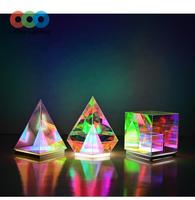 RGB cube magique éclairage de bureau salon canapé LED veilleuse acrylique lampe de table décorative