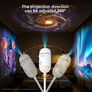 <span class=keywords><strong>Projecteur</strong></span> d'ambiance USB pour voiture, intérieur, maison, pièce, <span class=keywords><strong>projecteur</strong></span> rotatif de <span class=keywords><strong>ciel</strong></span> <span class=keywords><strong>étoilé</strong></span> galactique, 3/5/12/24/36 diapositives, film remplaçable - Product Image 2