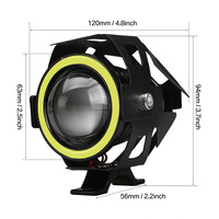 Ampoules U7 Mini Angel Eye 12V LED Lumière Bleue Rouge Blanche Verte LED Phares Angel Eyes pour Moto