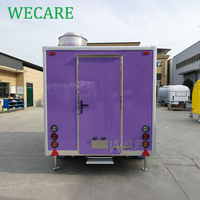 Remolque de Comida WECARE Móvil, Totalmente Equipado, para Bebidas Frías, Gelato, Té Boba, Jugos, Cerveza, Café, Crepas y Pizza, con Cocina Completa