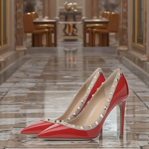 2024 <span class=keywords><strong>scarpe</strong></span> da <span class=keywords><strong>donna</strong></span> con <span class=keywords><strong>tacco</strong></span> a punta con rivetto personalizzato - Product Image 2