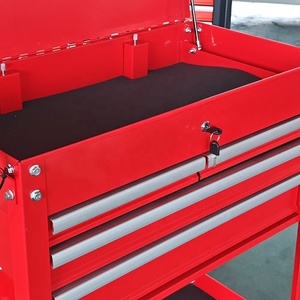 OEM Bán Buôn Hội Thảo Con Lăn Công Cụ Xe 4 Ngăn Kéo Kim Loại Hội Thảo Xe Đẩy Cán Công Cụ Cơ Khí Ngực Xe - Product Image 4