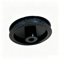 Poulie synchrone usinée CNC compatible avec GT2 HTD 5M, disponible en tailles de trou personnalisées et largeurs de courroie pour machines d'impression 3D
