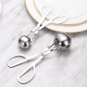 Outils de <span class=keywords><strong>cuisine</strong></span> multi-usages <span class=keywords><strong>cuisine</strong></span> 304 acier inoxydable cuisson de la viande pince à boules de glace pince à boulettes de viande pince à aliments - Product Image 2