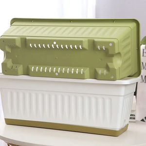 Jardinières de balcon de haute qualité avec plateaux, grands pots carrés <span class=keywords><strong>en</strong></span> plastique pour <span class=keywords><strong>fleurs</strong></span> et légumes d'extérieur - Product Image 5