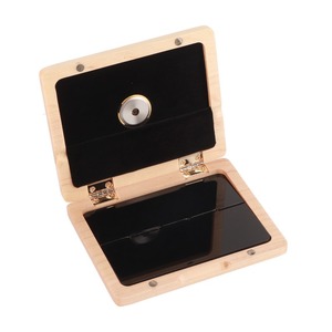Boîte <span class=keywords><strong>de</strong></span> rangement pour 5 roseaux <span class=keywords><strong>de</strong></span> saxophone et <span class=keywords><strong>clarinette</strong></span> en bois massif avec hygromètre couleur bois naturel - Product Image 5