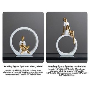 Wow House - Adornos <span class=keywords><strong>de</strong></span> Personajes <span class=keywords><strong>Minimalistas</strong></span> Modernos <span class=keywords><strong>de</strong></span> Diseño Original, Decoraciones para Habitaciones, Arte para el Hogar, Entrada, Mueble para TV - Product Image 4