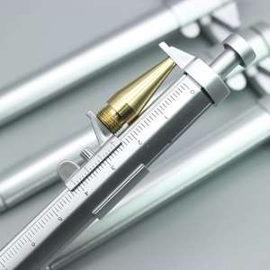 Bolígrafo con Diseño Innovador y Función de Medición, Ancho de Escritura de 1.0 mm, Calibrador Vernier, Herramienta de Medición de Plástico, Tinta Negra/Azul para Oficina y Escuela - Product Image 3
