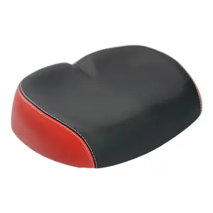 OEM leather gel PP bottom shell bicycle seat bow shock absorption elastic widened nose less big ass saddle