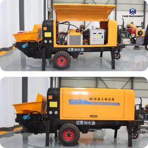 CE-zertifizierte kleine Beton förder pumpe Baumaschine Tragbare Beton pumpe Mini-Mörtel beton pumpe - Product Image 5