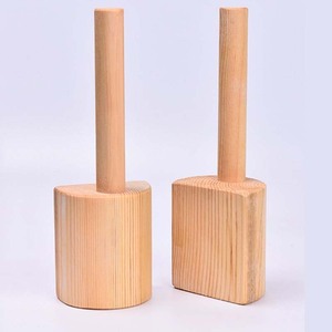 Piatto tronco di legno mazzuolo strumenti di appiattimento in ceramica legno Clapping Board Clapper argilla legno Paddle argilla - Product Image 2
