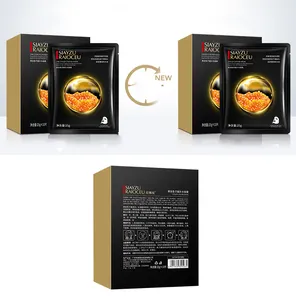 Mascarilla Facial Reafirmante de Piel Natural Dorada OEM ODM con Colágeno de Caviar - Product Image 5