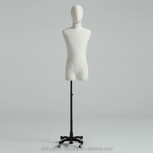 Maniquí de <span class=keywords><strong>Hombre</strong></span> para Ropa, Parte Superior del Cuerpo, Cubierto de Tela, para Boutique, Venta al Por Mayor - Product Image 6