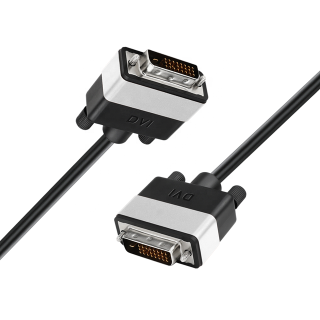 DVI-D 24+1 Dual Link Male Male Digital Video Cable 1080P Full HD Braid Shielded Aluminum Alloy Shell Ferrite Core for Monitor