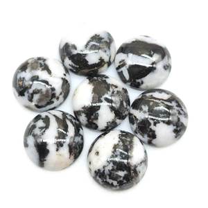 Zebra Jasper varios tamaños corte redondo cabujón joyería ajuste - Product Image 2