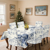 Housse de chaise de salle à manger Kongyu Home Textiles en Spandex extensible, motif floral et oiseaux, ajustement universel élastique, vente en gros