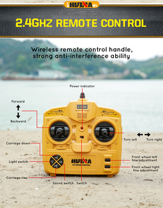 <span class=keywords><strong>HUINA</strong></span> <span class=keywords><strong>1573</strong></span> 1/14 Camión Volquete RC de 2.4GHz, Juguete de Ingeniería de 10 Canales con Descarga Automática, Camión de Control Remoto con Luces LED, Coches RC - Product Image 3