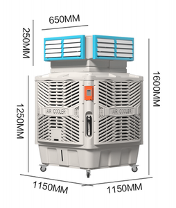 Prezzo di fabbrica mobile e opzionale presa d'aria con grande capacità di acqua scatola e più grande volume di aria evaporativo refrigeratore d'aria - Product Image 5