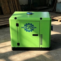 Générateur Diesel Silencieux 5/6/7/8KW 50Hz 12V Conception Fermée 220/380V Monophasé ATS AVR Petit Groupe Électrogène Portable pour Maison, Yacht, Croisière