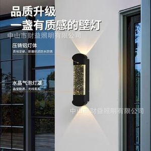 Applique Murale Extérieure en Cristal Étanche pour Villa, Projecteur Haut/Bas pour Porte, Cour, Jardin, Terrasse, Luminaire Mural de Luxe pour Porte - Product Image 4