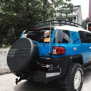 <span class=keywords><strong>Protection</strong></span> de <span class=keywords><strong>pare</strong></span>-chocs arrière en acier pour remorquage, amélioration pour camping tout-terrain, compatible FJ Cruiser <span class=keywords><strong>4x4</strong></span> 2011+ - Product Image 2